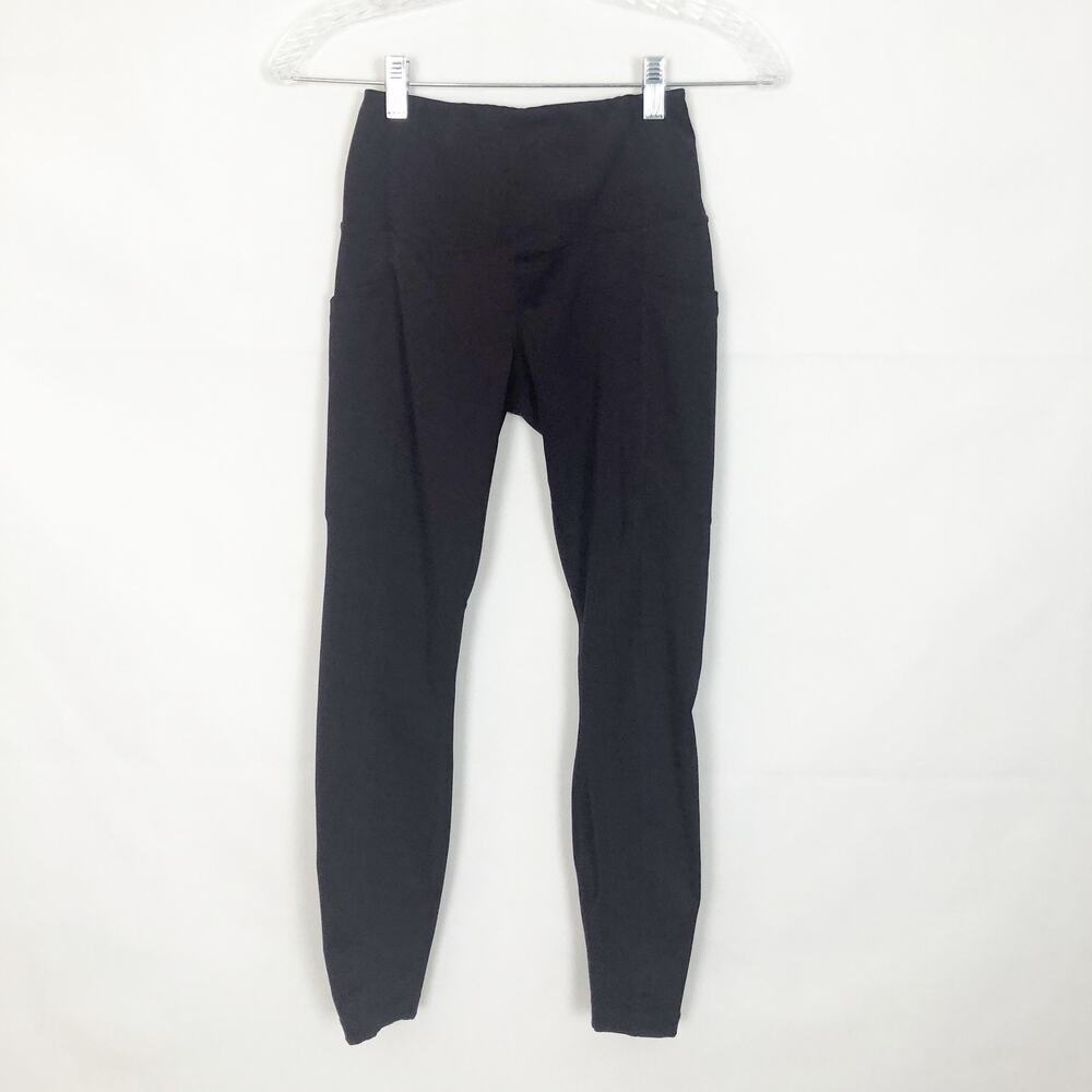 90 Degree Mid-Rise Burgundy Leggings XS Athleisure Breathable